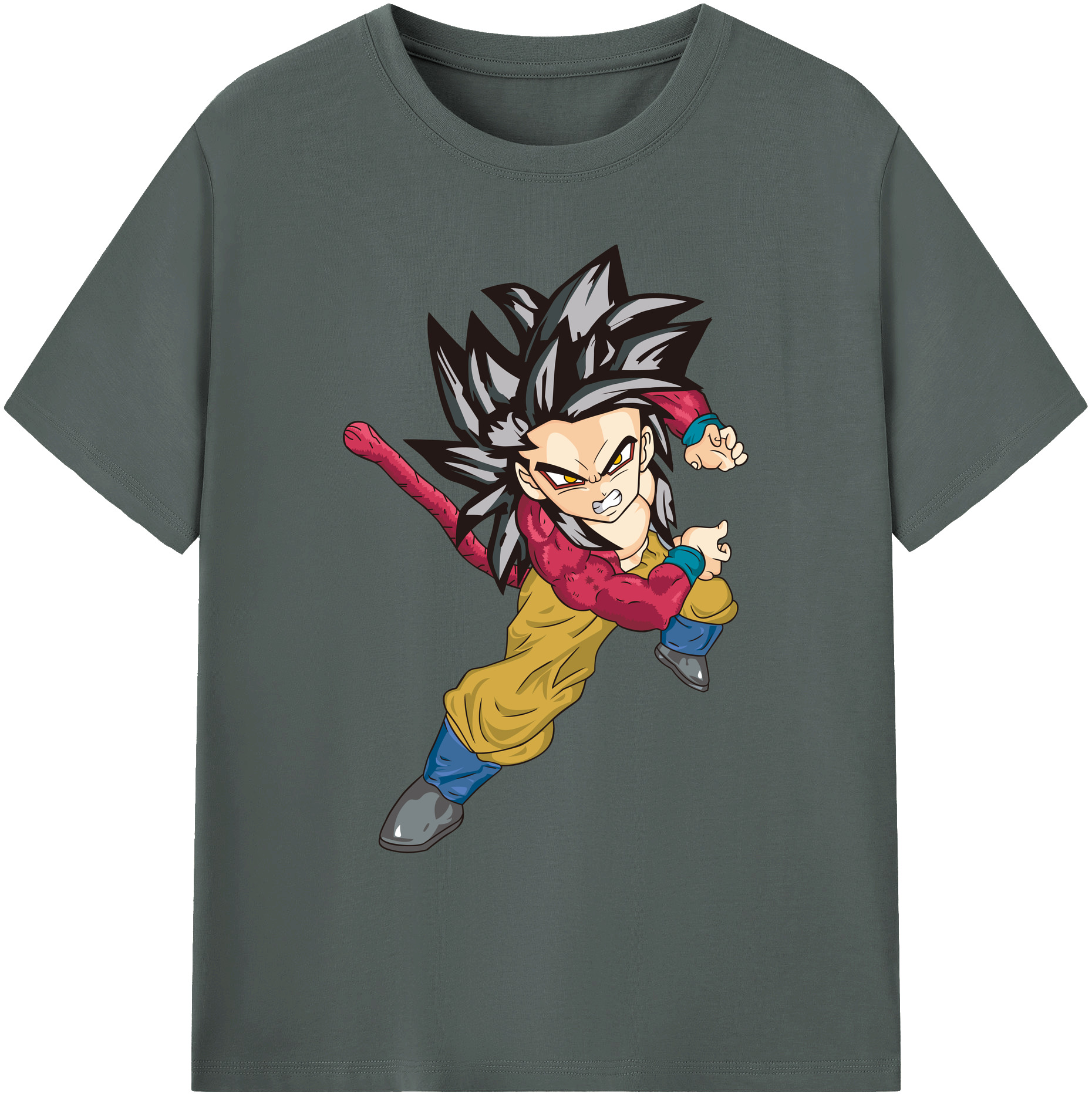 （画像用） ドラゴンボール 孫悟空（そん ごくう）Son Goku カカロット DRAGON BALL Kakarotto 綿100％ メンズ半袖Tシャツ｜肌触りやわらか＆通気性